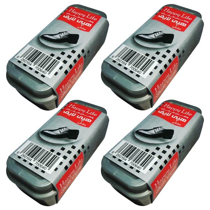واکس کفش هپی لایف کد M-4 بسته 4 عددی